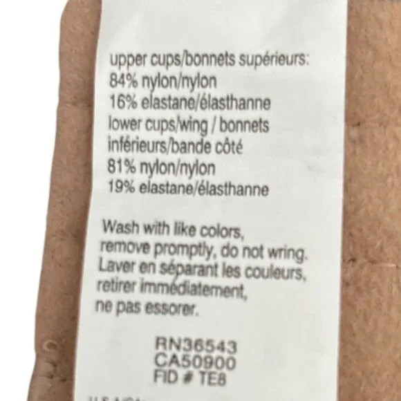 WARNERS Blissful Benefits Smooth Look Underwire Lightly Lined T-Shirt Bra Sz 38D - Picture 6 of 6